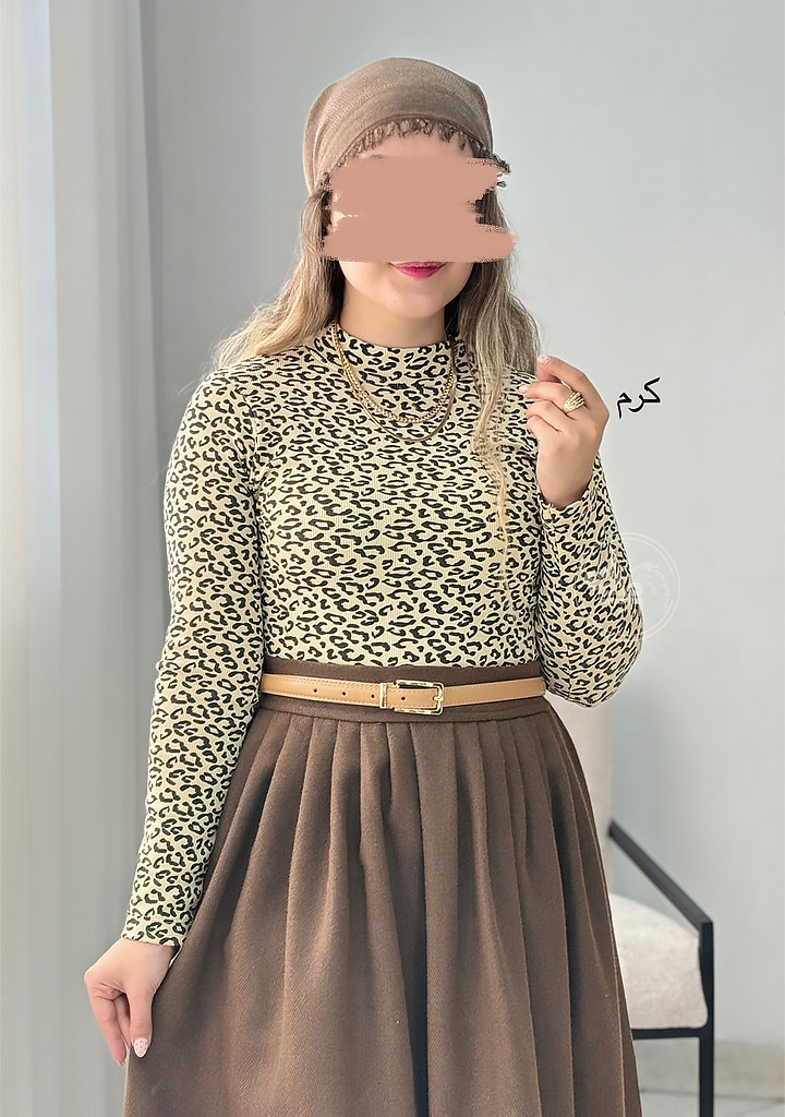 بلوز-پلنگی-کرم-2 بلوز-پلنگی-کرم-2