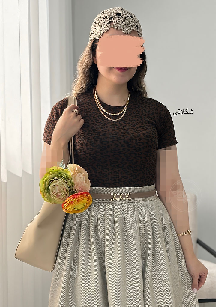 تیشرت-پلنگی-شکلاتی تیشرت-پلنگی-شکلاتی