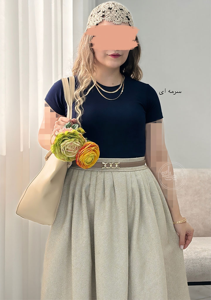 تیشرت-کراپ-آتم-سرمه-ای تیشرت-کراپ-آتم-سرمه-ای