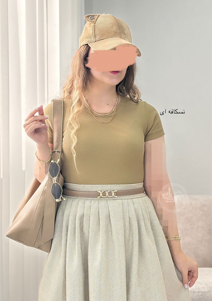 تیشرت-کراپ-آتم-نسکافه-ای تیشرت-کراپ-آتم-نسکافه-ای