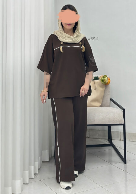 ست-شومیز-و-سلوار-دلناز-دو-شکلاتی