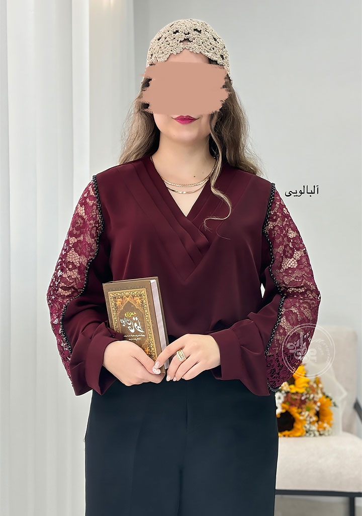 شومیز-مجلسی-آیرا-آلبالویی-1 شومیز-مجلسی-آیرا-آلبالویی-1