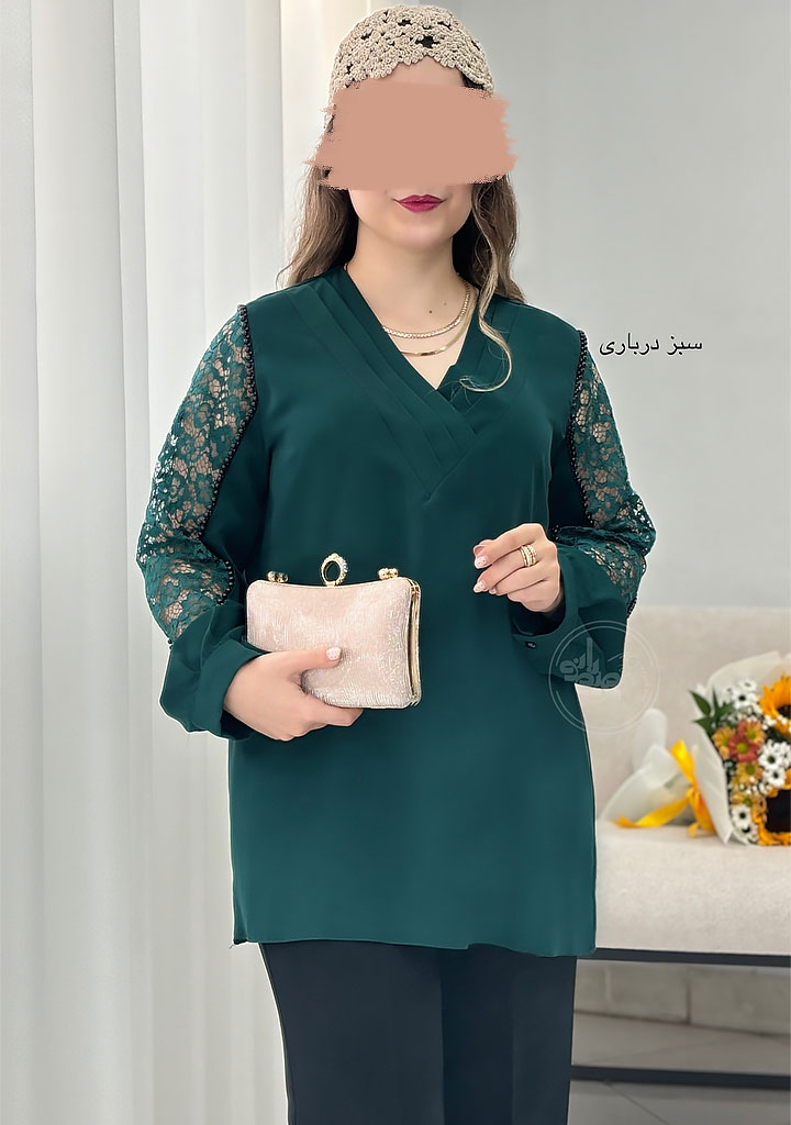 شومیز-مجلسی-آیرا-سبز-درباری-3 شومیز-مجلسی-آیرا-سبز-درباری-3