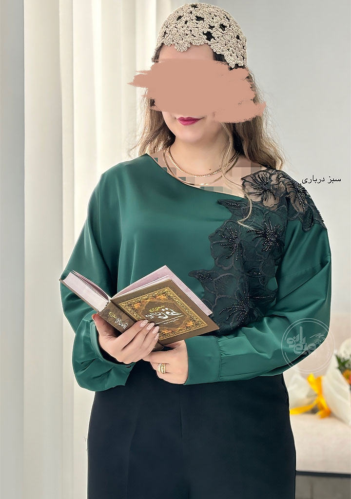 شومیز-مجلسی-بارانا-سبز-درباری-1 شومیز-مجلسی-بارانا-سبز-درباری-1