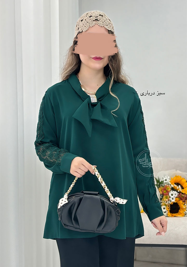 شومیز-مجلسی-نازلی-سبز-درباری شومیز-مجلسی-نازلی-سبز-درباری