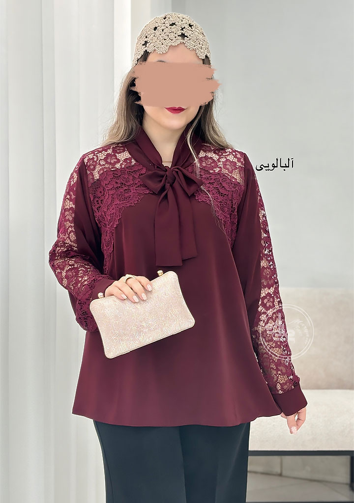 شومیز-کراواتی-یلدا-آلبالویی-2 شومیز-کراواتی-یلدا-آلبالویی-2