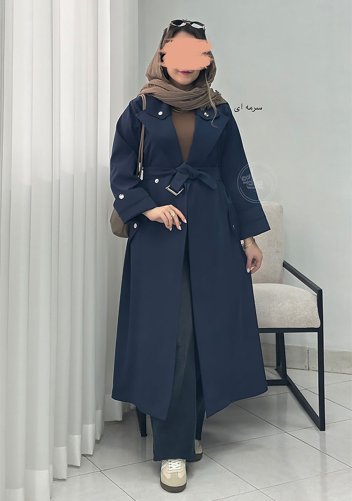 بارونی-بلند-ملودی-سرمه-ای بارونی-بلند-ملودی-سرمه-ای