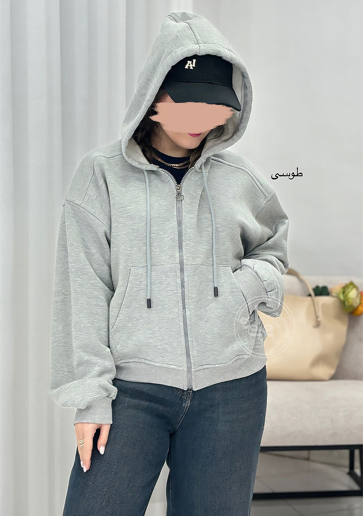 سوئیشرت-پاستیلی-کلاهدار-طوسی سوئیشرت-پاستیلی-کلاهدار-طوسی