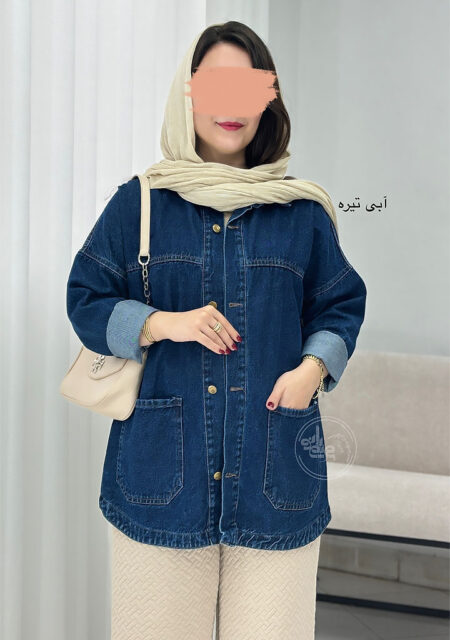 مانتو-جین-نیلیا-پنج-آبی-تیره