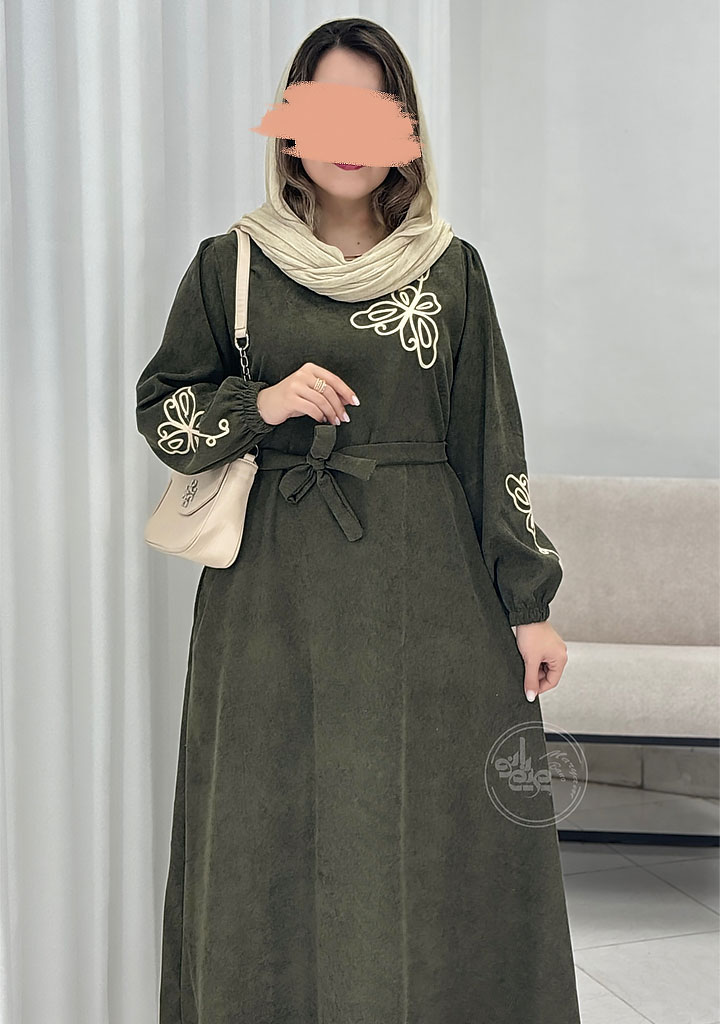 پیراهن-مانتویی-پروانه-زیتونی-1 پیراهن-مانتویی-پروانه-زیتونی-1