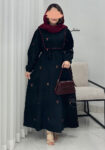 پیراهن-گلدوزی-یسنا-سرمه-ای