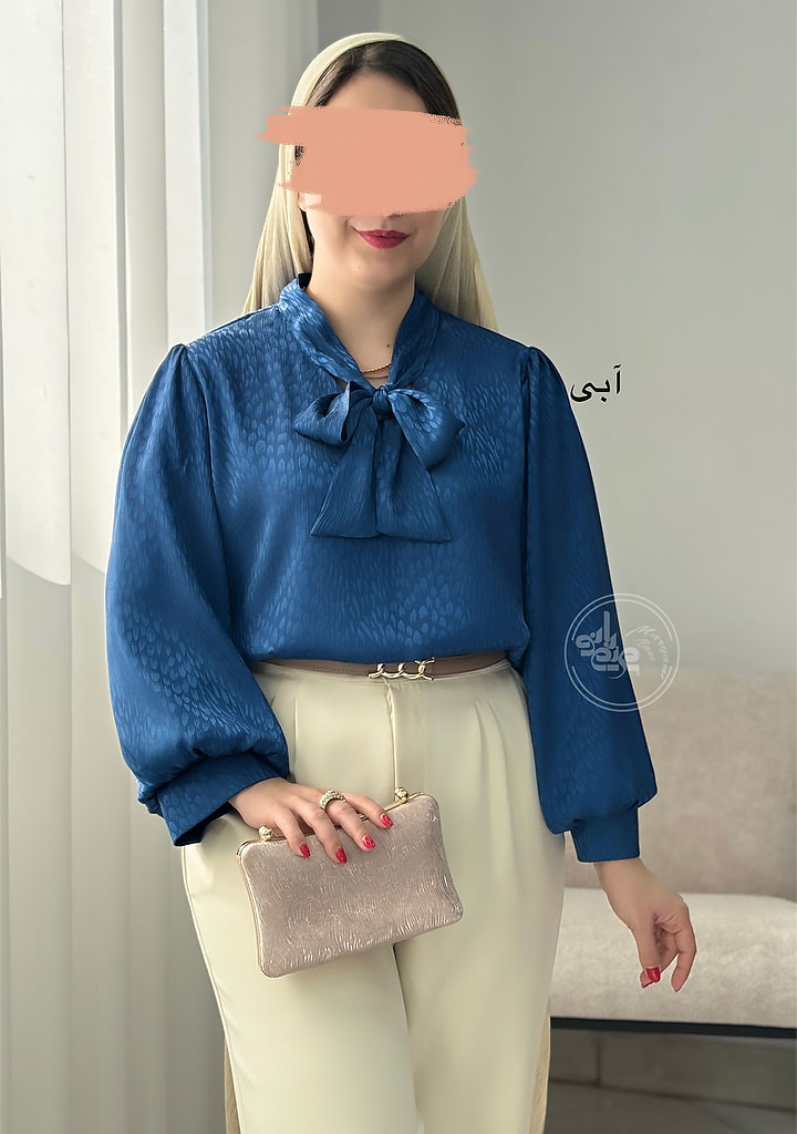 شومیز-مجلسی-سارینا-آبی