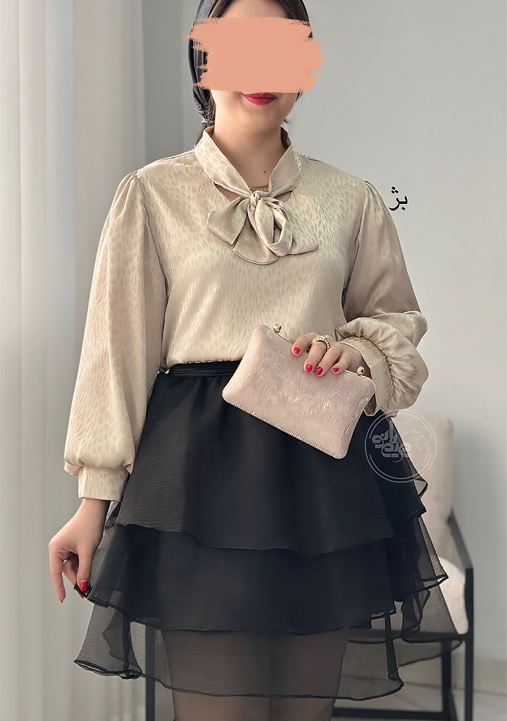 شومیز-مجلسی-سارینا-بژ