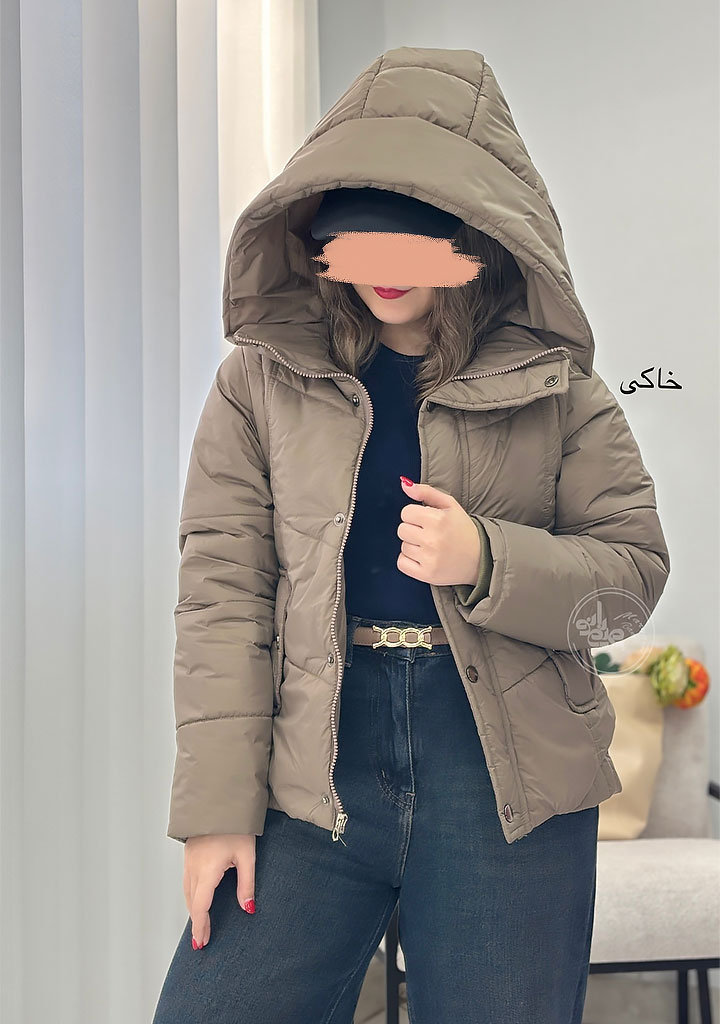 کاپشن-پافر-شو-خاکی-1