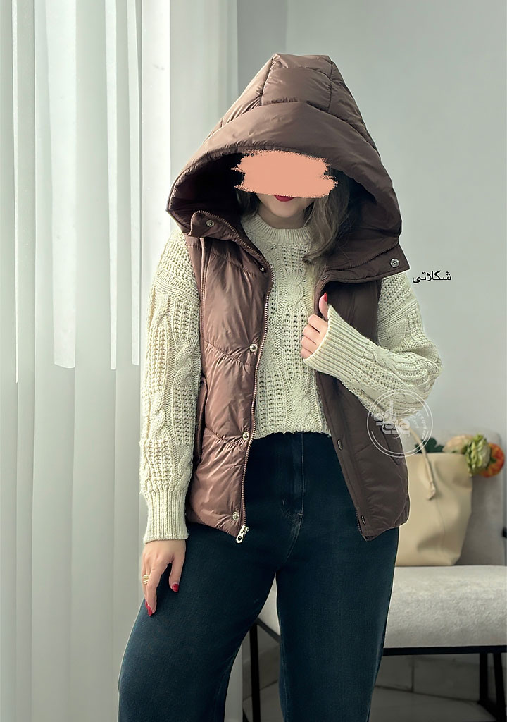 کاپشن-پافر-شو-شکلاتی