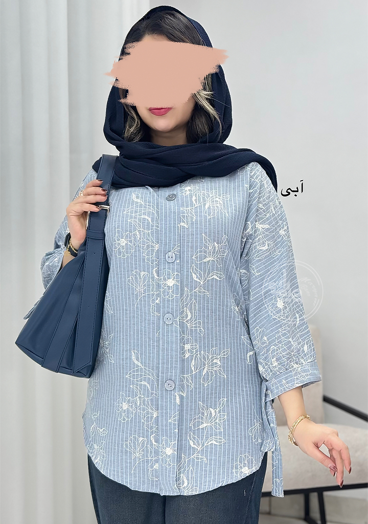 تونیک-مانتویی-تابان-آبی تونیک-مانتویی-تابان-آبی