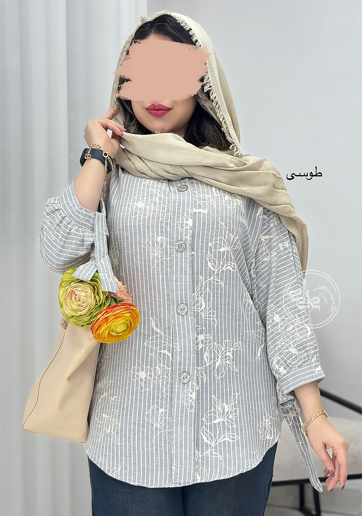 تونیک-مانتویی-تابان-طوسی تونیک-مانتویی-تابان-طوسی