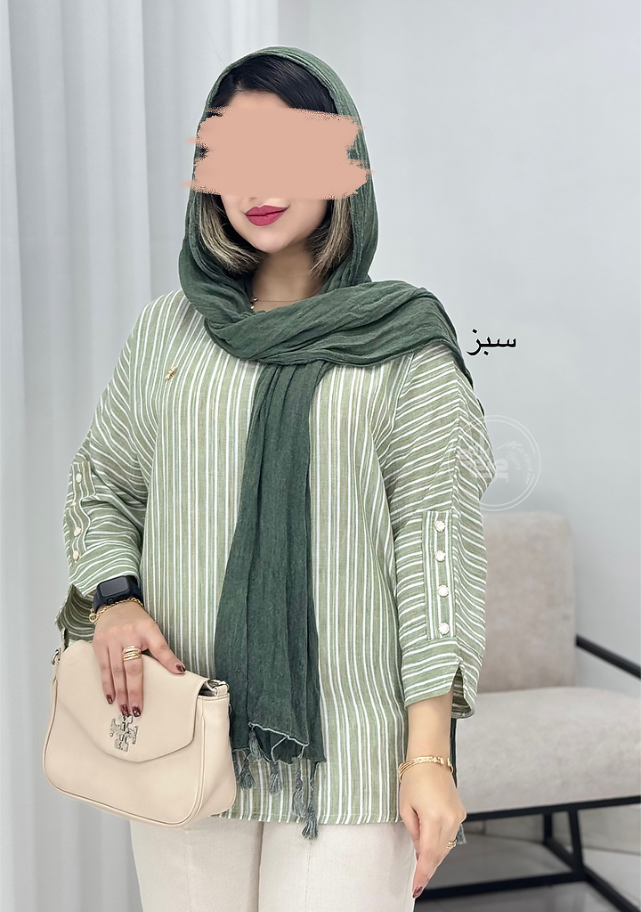 تونیک-مانتویی-رومینا-سبز تونیک-مانتویی-رومینا-سبز