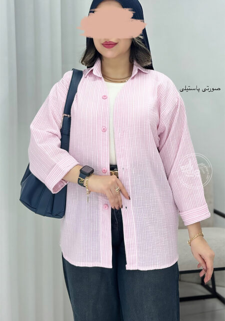 شومیز-لیا-صورتی-پاستیلی