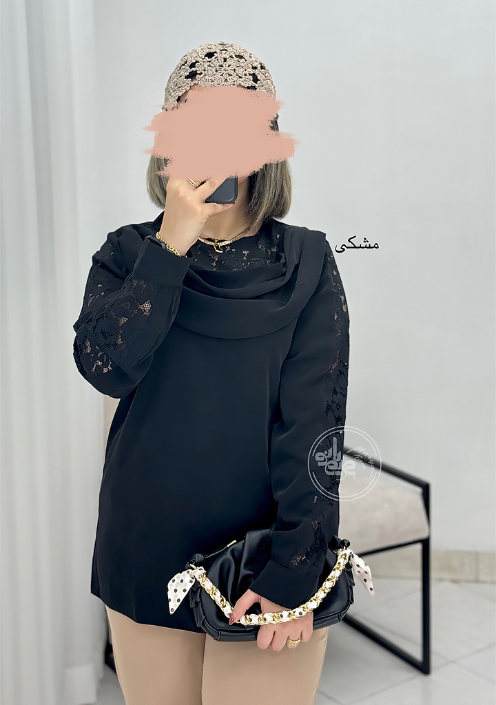 شومیز-مجلسی-بنیا-مشکی شومیز-مجلسی-بنیا-مشکی