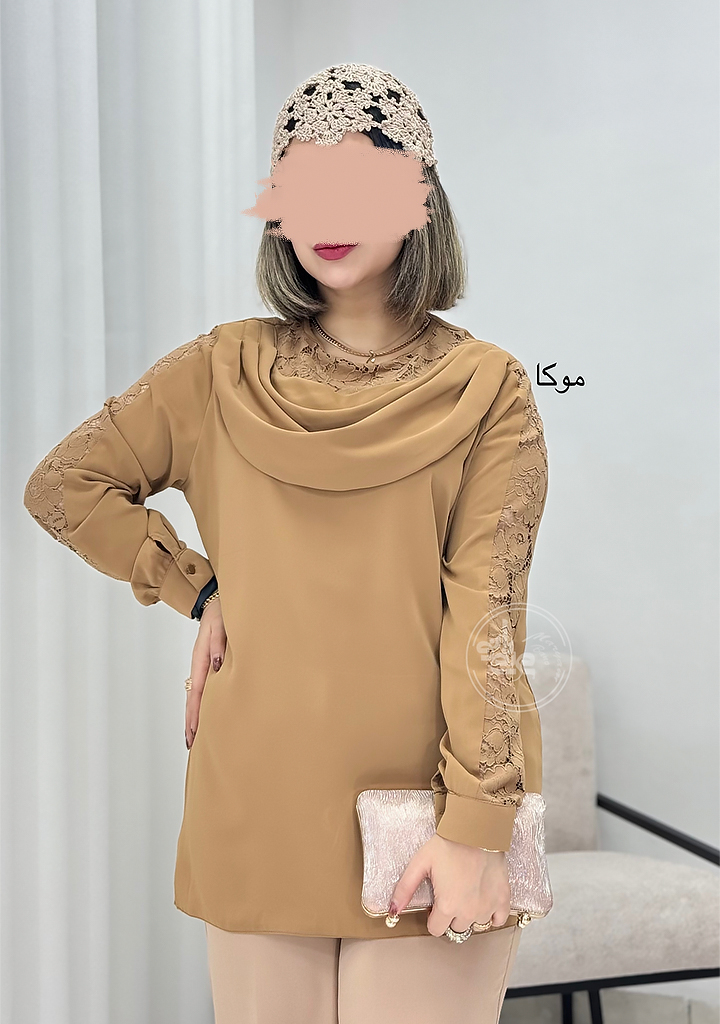 شومیز-مجلسی-بنیا-موکا شومیز-مجلسی-بنیا-موکا