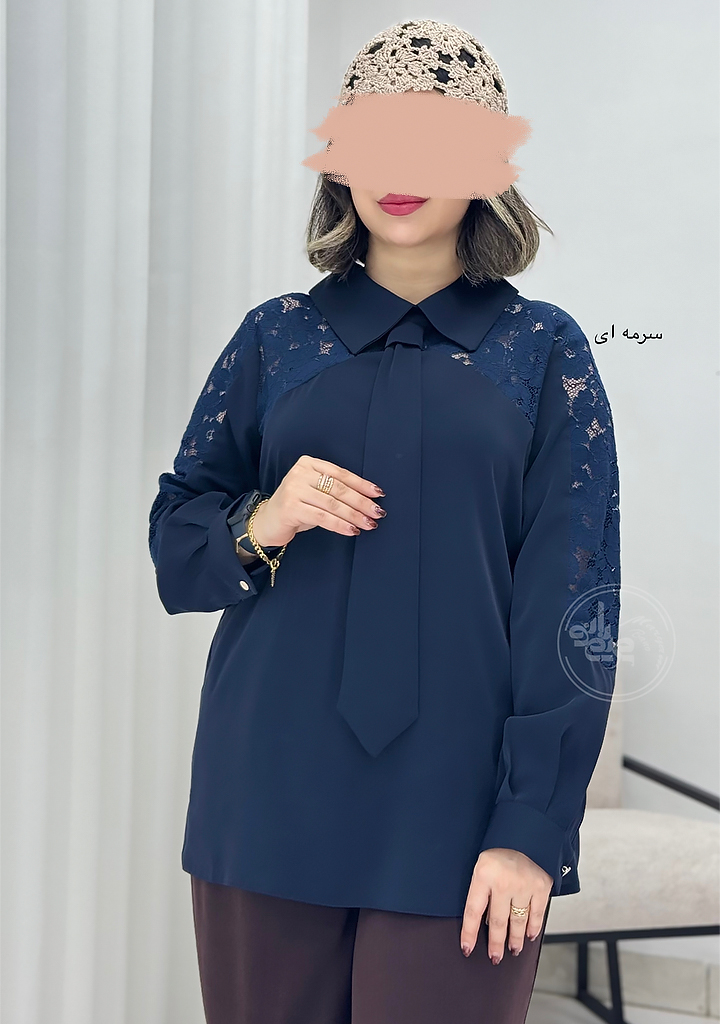 شومیز-مجلسی-کراواتی-سرمه-ای-1 شومیز-مجلسی-کراواتی-سرمه-ای-1