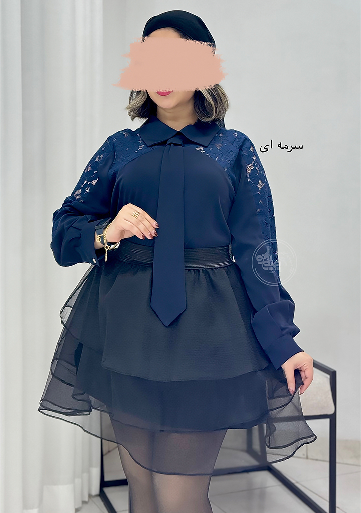 شومیز-مجلسی-کراواتی-سرمه-ای-2 شومیز-مجلسی-کراواتی-سرمه-ای-2