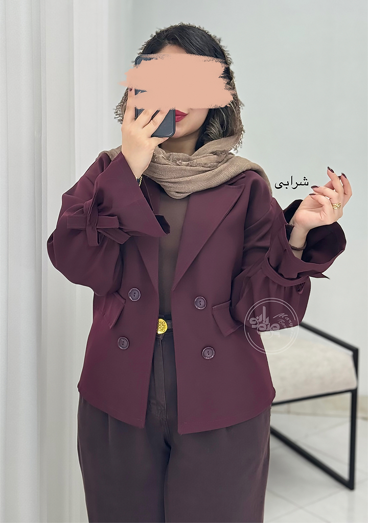 مانتو-کتی-عروسکی-شرابی مانتو-کتی-عروسکی-شرابی