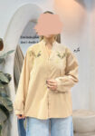 شومیز-دانتل-گلدوزی-شکلاتی