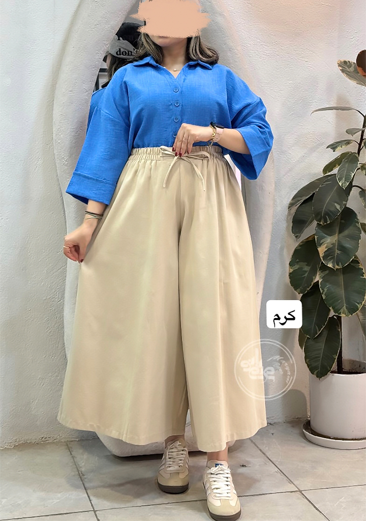 شلوار-لینن-دلسا-کرم