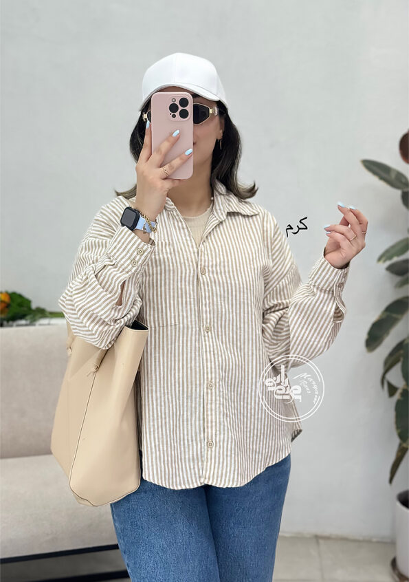شومیز-راه-راه-کارلا-کرم-1