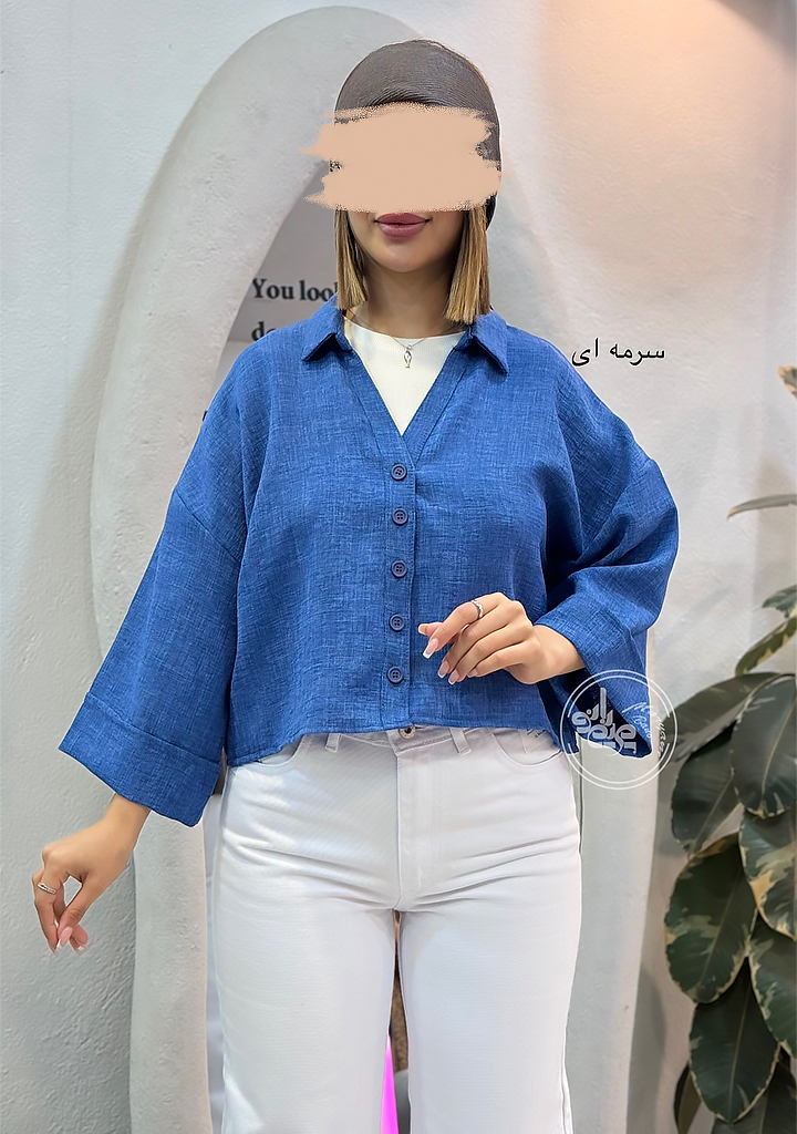 شومیز-کراپی-حنا-سرمه-ای
