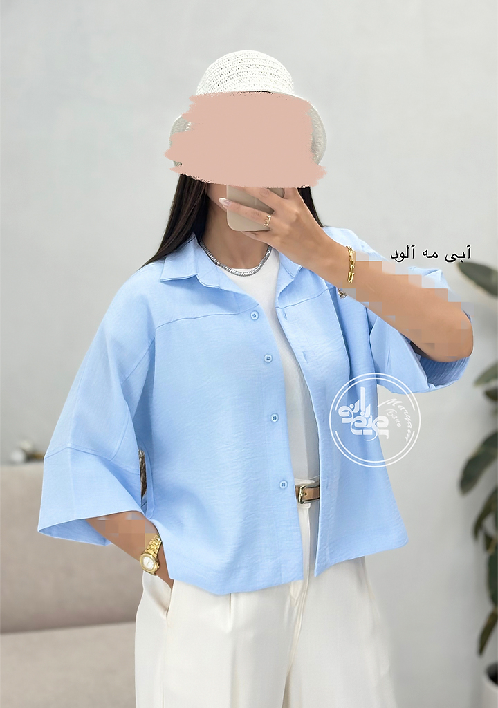شومیز-میراث-آبی-مه-آلود