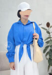شومیز-گره-ای-شیدا-نارنجی