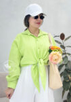 شومیز-گره-ای-شیدا-نارنجی