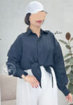شومیز-گره-ای-شیدا-نارنجی