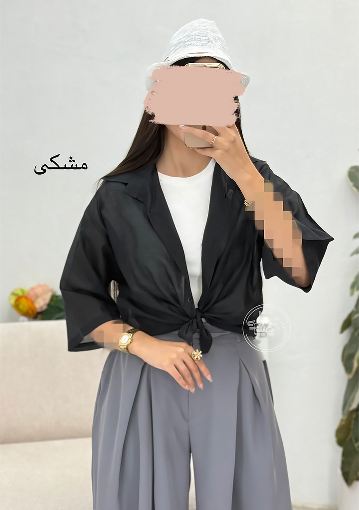 شومیز-شیشه-ای-آیرا-مشکی شومیز-شیشه-ای-آیرا-مشکی