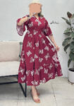 پیراهن-عروسکی-رز-زرشکی