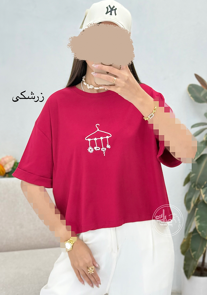 کراپ-تیشرت-باران-زرشکی کراپ-تیشرت-باران-زرشکی