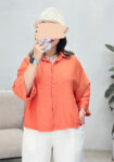 شومیز-باکسی-تارا-سبز-ماچا