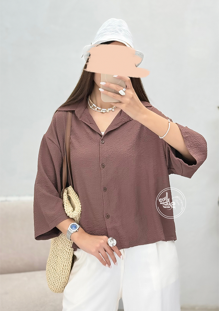شومیز-لیدیا-شکلاتی شومیز-لیدیا-شکلاتی
