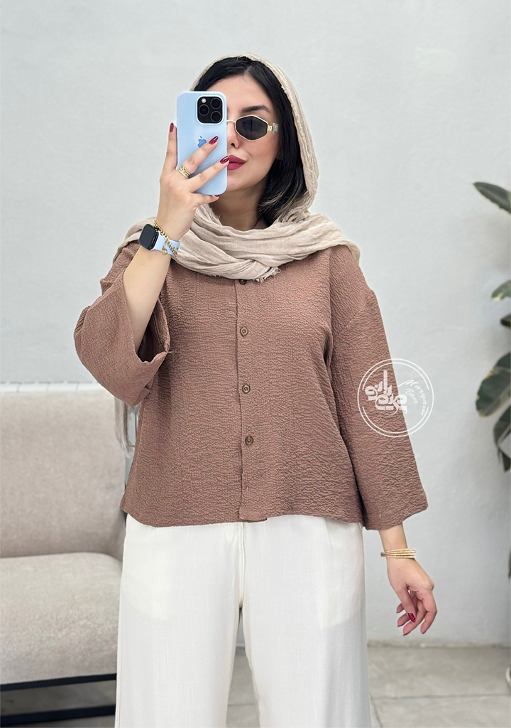 شومیز-لیدیا-موکا شومیز-لیدیا-موکا