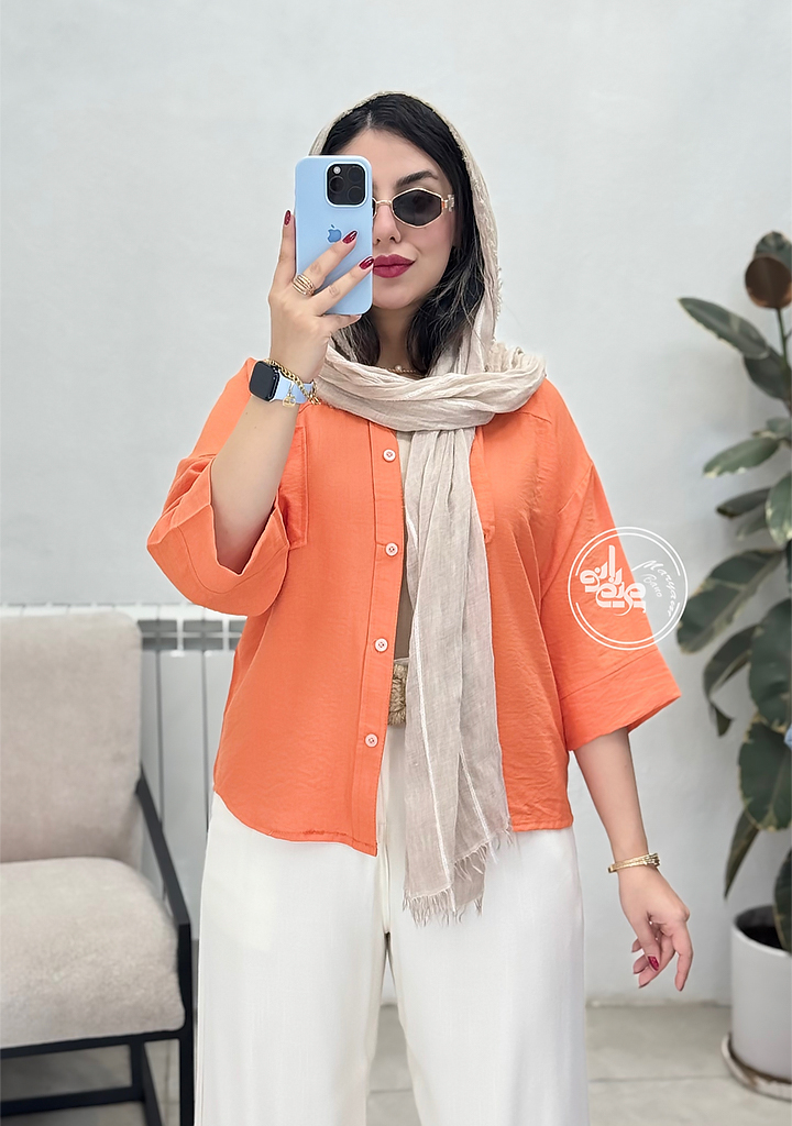 شومیز-نویا-نارنجی شومیز-نویا-نارنجی