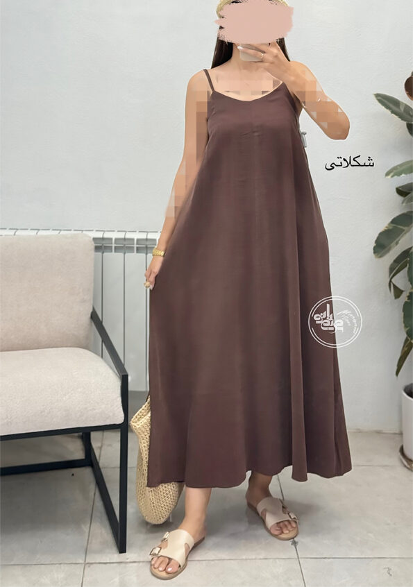 پیراهن-ساحلی-کاتیا-شکلاتی