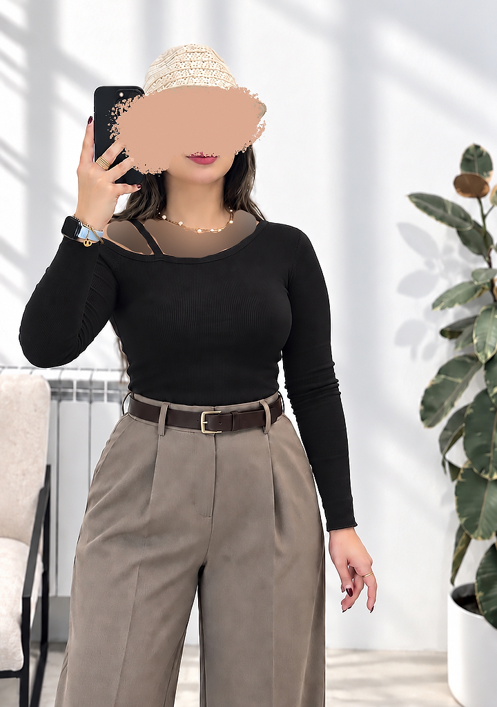 بلوز-نگارین-مشکی بلوز-نگارین-مشکی