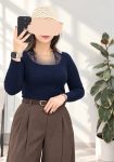 بلوز-هانا-سرمه-ای