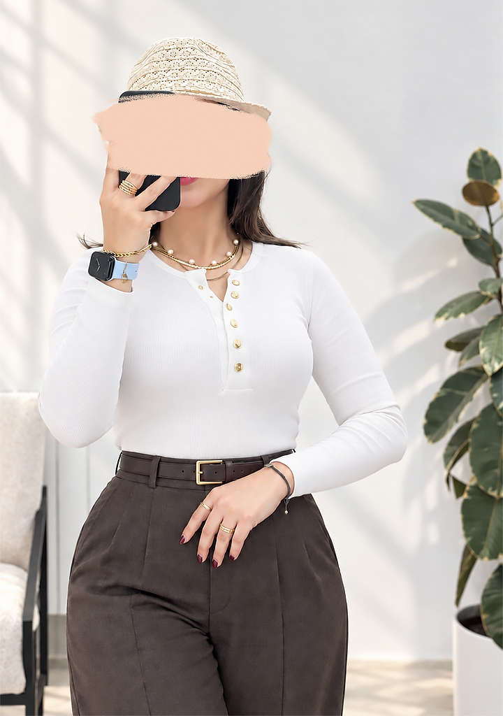 بلوز-کبریتی-جوانه-سفید بلوز-کبریتی-جوانه-سفید