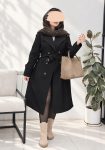 ترنچ-کت-آستردار-ترنم-خاکی