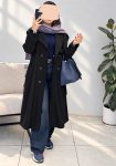 ترنچ-کت-آستردار-دلوین-شکلاتی