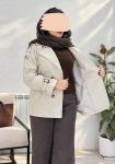 ترنچ-کت-آستردار-رزیتا-شکلاتی